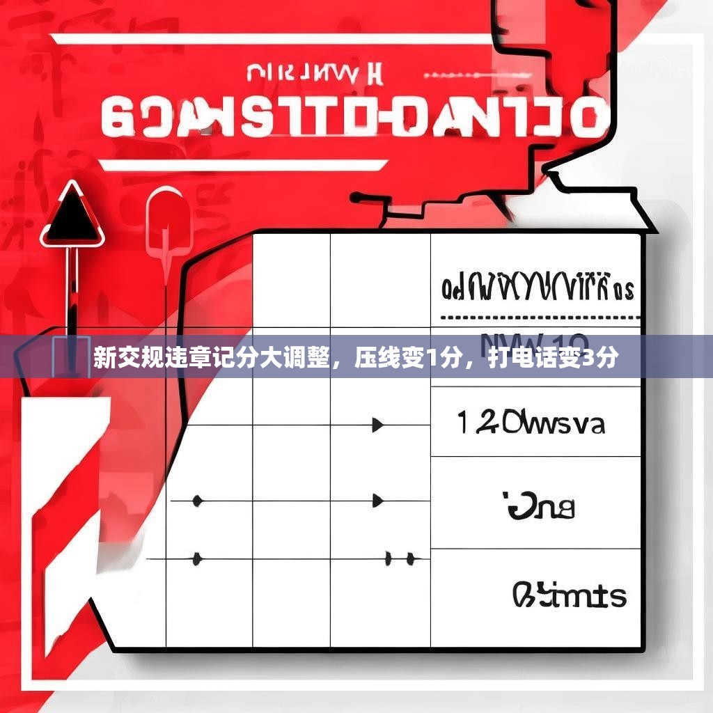 详细阅读:新交规违章记分大调整,压线变1分,打电话变3分 新交规违章记分大调整,压线变1分,打电话变3分